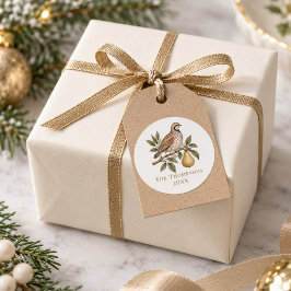オーダーメイドのヤマケイとナシの木のクリスマス ラウンドシール
