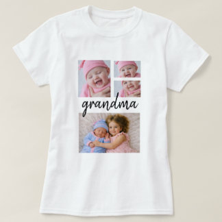 オーダーメイドのユニークなフォトコラージュ Tシャツ