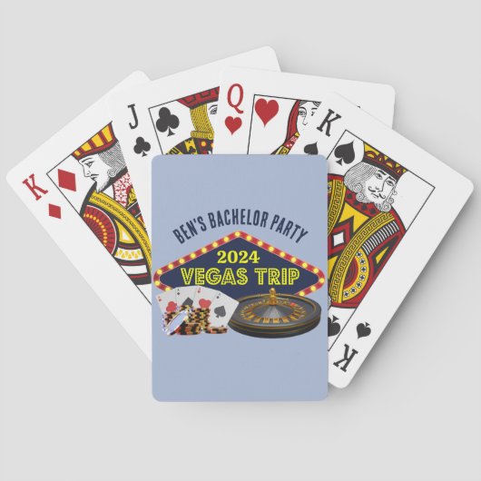 オーダーメイドのラスベガス新婚旅行カジノツアー トランプ (裏面)