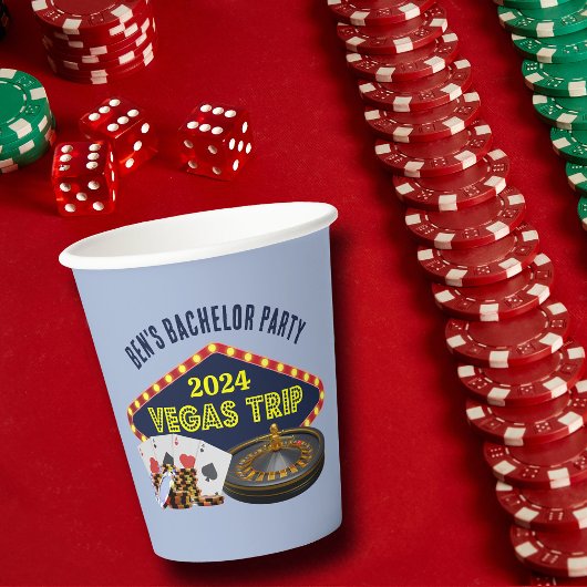 オーダーメイドのラスベガス新郎旅カジノ 紙コップ