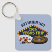オーダーメイドのラスベガス新郎旅 カジノ キーホルダー (正面)