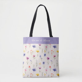 オーダーメイドのワイルドフラワートートバッグ Go Out & Bloom トートバッグ