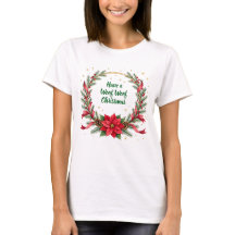 オーダーメイドのワンワンクリスマスTシャツ
