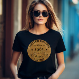 オーダーメイドのヴィンテージ誕生日パーティー Tシャツ