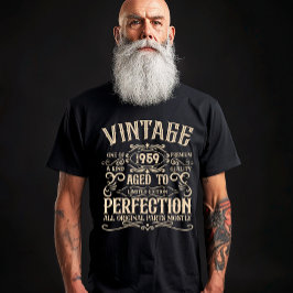 オーダーメイドのヴィンテージ65歳の誕生日ウイスキーテーマ Tシャツ