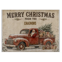 オーダーメイドのヴィンテージ クリスマス カッティングボード