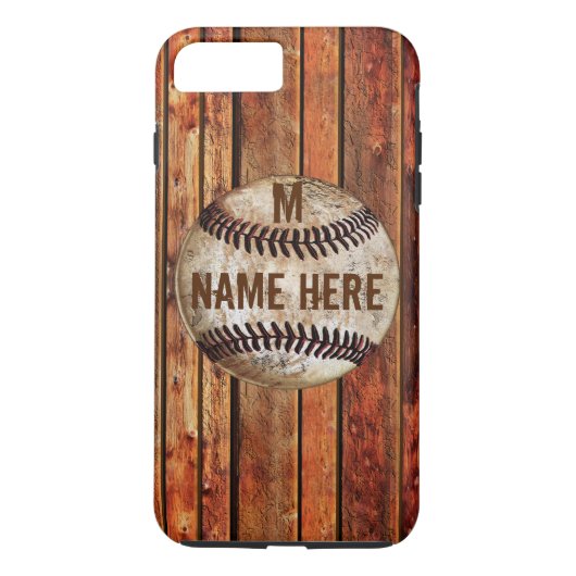 オーダーメイドのヴィンテージiPhone 7 PLUS 野球ケース Case-Mate iPhoneケース (裏面)
