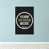 オーダーメイドの上品なクラシックな結婚式の引出物 キャンバスプリント (インサイチュ (ウッドフロア))