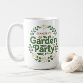 オーダーメイドの上品な植物園パーティーリース コーヒーマグカップ