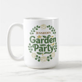 オーダーメイドの上品な植物園パーティーリース コーヒーマグカップ (左)
