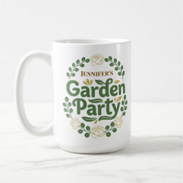 オーダーメイドの上品な植物園パーティーリース コーヒーマグカップ
