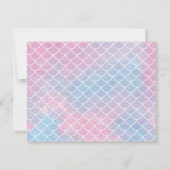 オーダーメイドの人魚のメモカード ノートカード (裏面)