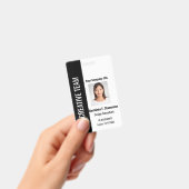 オーダーメイドの企業用従業員IDバッジ(ターコイズ) バッジ (手持ち)