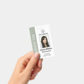 オーダーメイドの企業用従業員IDバッジ Sage バッジ (手持ち)