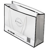 オーダーメイドの優雅さ 洗練されたビジネス ラージペーパーバッグ (正面アングル)