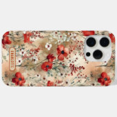 オーダーメイドの優雅な水彩花柄デザイン Case-Mate iPhoneケース (裏面 (横))