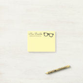 オーダーメイドの先生のメガネ Post-it® ノート ポストイット (デスク上)