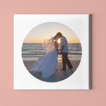 オーダーメイドの円形結婚式写真