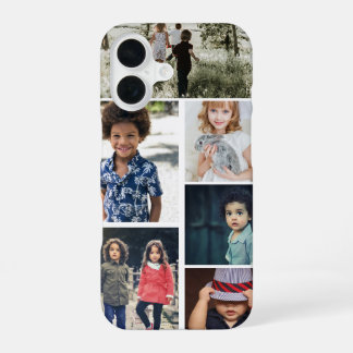 オーダーメイドの写真とテキストのフォトコラージュ iPhone 16ケース