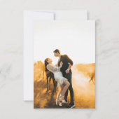 オーダーメイドの写真ウェディングカード サンキューカード (正面)