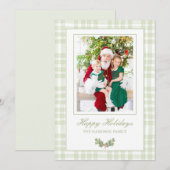 オーダーメイドの写真入りクリスマスカード シーズンカード (正面/裏面)