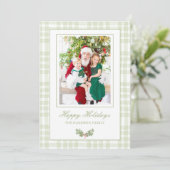 オーダーメイドの写真入りクリスマスカード シーズンカード (スタンド正面)