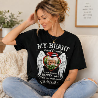 オーダーメイドの写真入りハートがまだ準備できていなかった Tシャツ