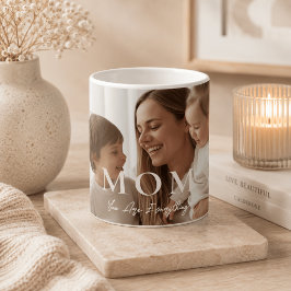 オーダーメイドの写真入りマグカップ MOM モダン デザイン コーヒーマグカップ