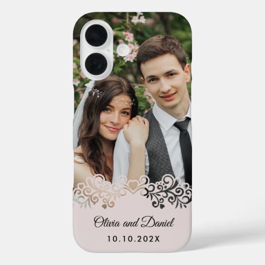 オーダーメイドの写真入り結婚祝いギフト Case-Mate iPhoneケース (裏面)