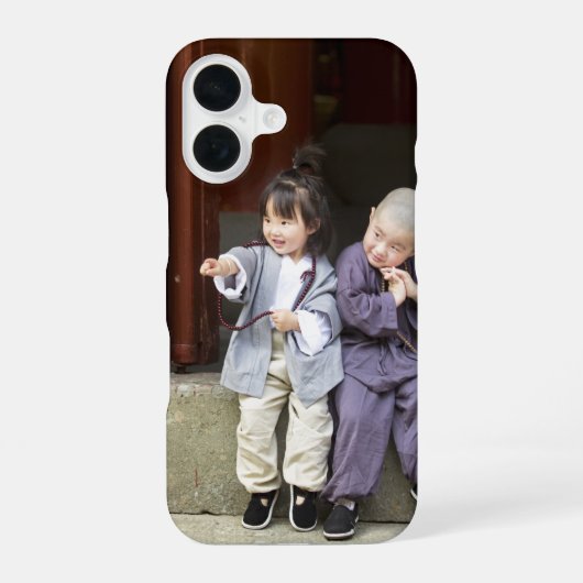 オーダーメイドの写真1枚で作るカスタムデザイン iPhone 16ケース (裏面)