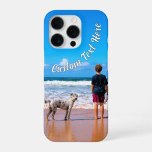 オーダーメイドの写真iPhoneケース カスタムテキスト iPhone 16 Proケース