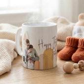 オーダーメイドの初めての父の日フォトマグ コーヒーマグカップ