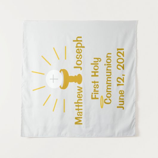 オーダーメイドの初めての聖体拝領 タペストリー (正面)