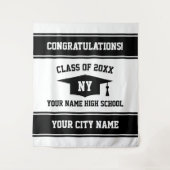 オーダーメイドの卒業パーティー写真撮影用背景 タペストリー (正面)