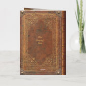 オーダーメイドの古書風 結婚式カード カード (裏面)