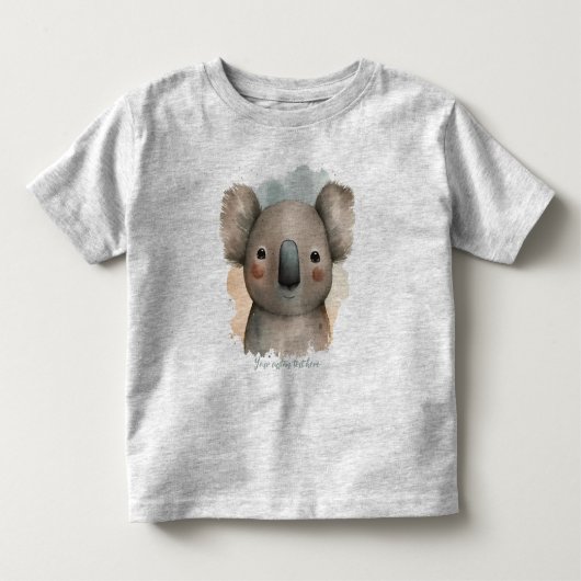 オーダーメイドの可愛いコアラ トドラーTシャツ (正面)