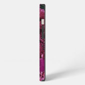 オーダーメイドの可愛いピンクのキクの花 iPhoneケース (左側面)