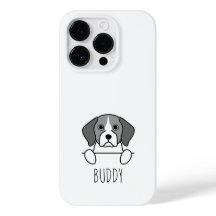 オーダーメイドの名前入り ビーグル犬 かわいい スマホケース