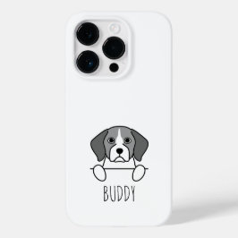 オーダーメイドの名前入り ビーグル犬 かわいい スマホケース Case-Mate iPhone 14 PROケース