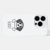 オーダーメイドの名前入り ビーグル犬 かわいい スマホケース Case-Mate iPhoneケース (裏面 (横))