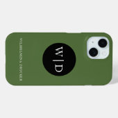 オーダーメイドの名前入りiPhone 15ケース Case-Mate iPhoneケース (裏面 (横))