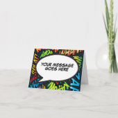 オーダーメイドの吹き出しが楽しいコミックブック カード (正面)