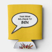 オーダーメイドの吹き出しが楽しい漫画本 缶クーラー (裏面)