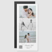 オーダーメイドの告知写真 結婚式 マグネット (正面/裏面)