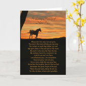 オーダーメイドの哀悼カード、精神的な詩 カード (黄色い花)