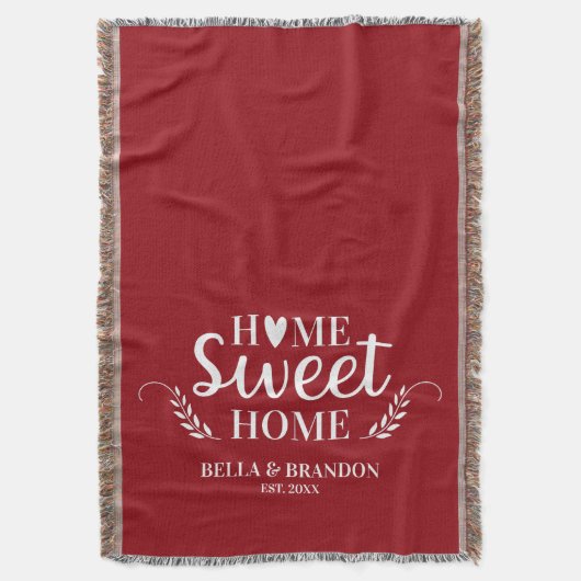 オーダーメイドの夫婦のウェディング スローブランケット (正面縦)