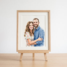 オーダーメイドの夫婦肖像画 - パーソナライズド 貼ってはがせるフォトタイル