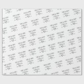 オーダーメイドの夫婦記念日ギフトラッピング ラッピングペーパー (フラット)