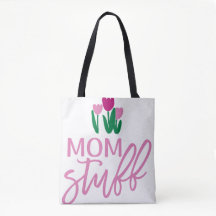 オーダーメイドの女の子のトートバッグ Mom stuff