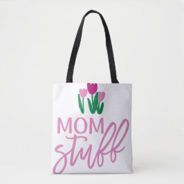 オーダーメイドの女の子のトートバッグ Mom stuff トートバッグ